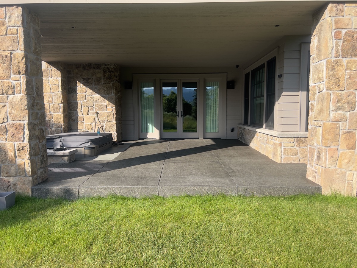 Concrete sealing protecting driveway from weather damage in Park City Utah